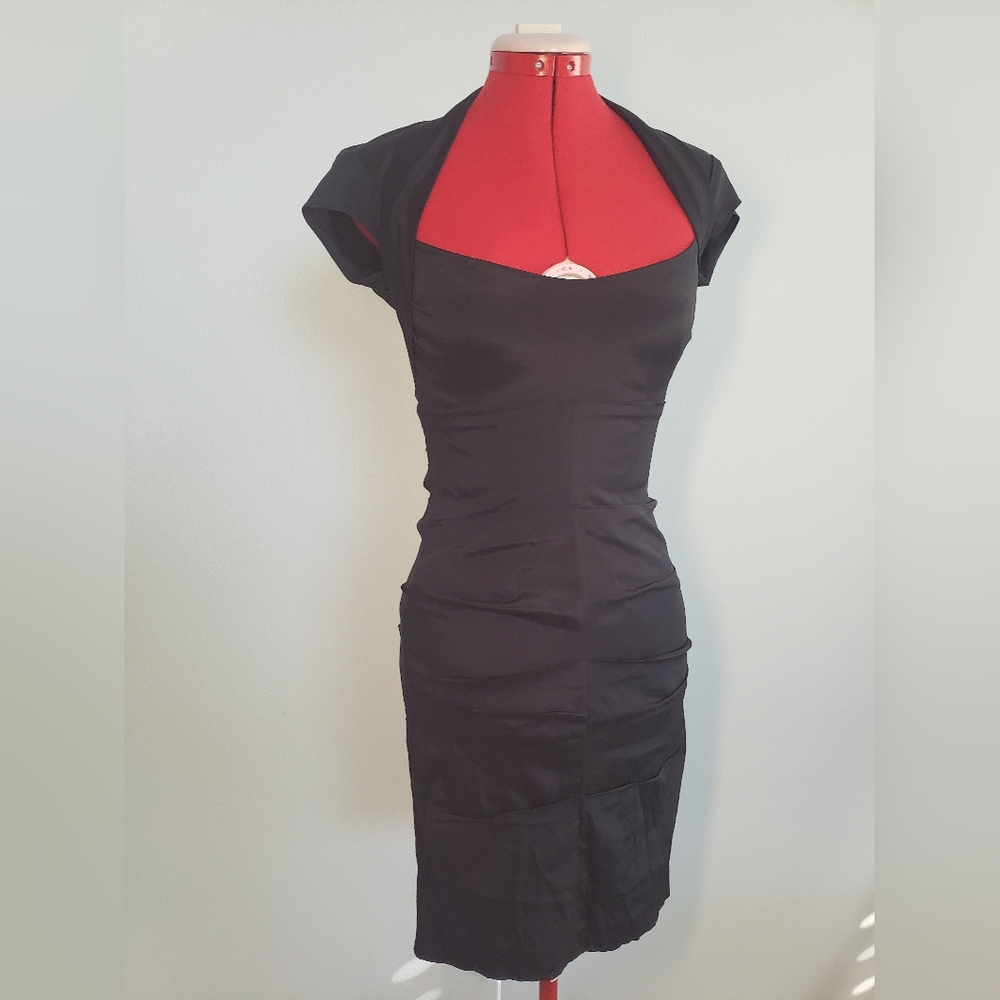 Cache Elegant Black Mini Dress